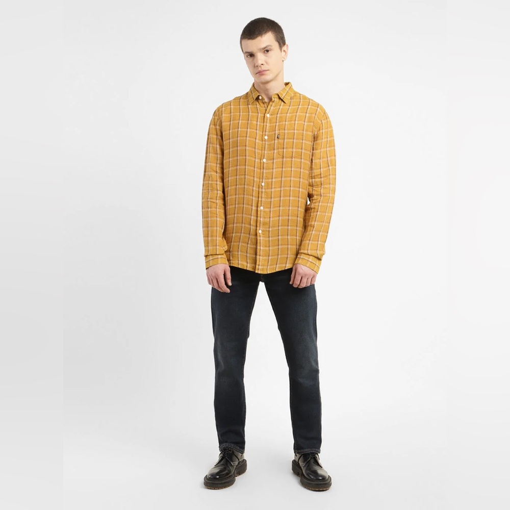 Cabela’s cotton plaid button down long sleeve shirt